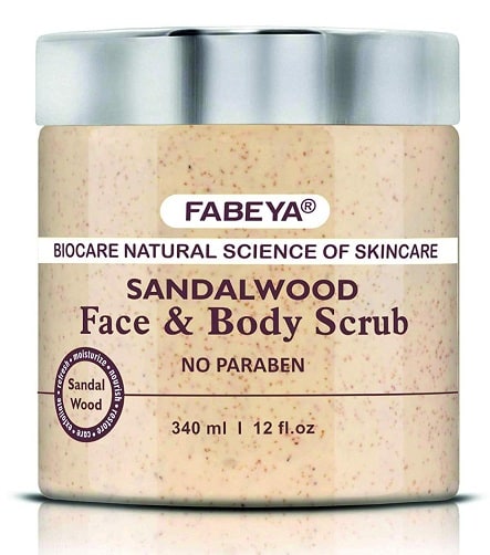 Fabeya Biocare Natural Sandelwood Face and Body Scrub