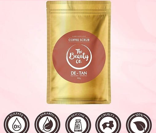 Beauty Co. De-Tan kaffe ansigt og Body Scrub