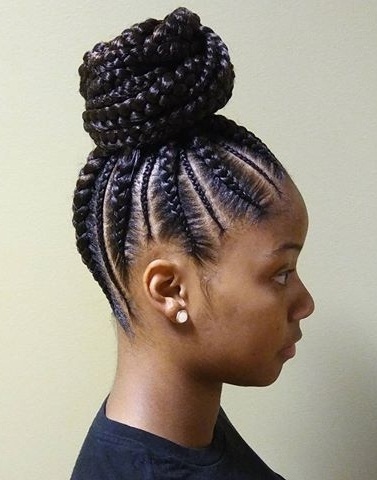 afro -amerikai fonott updos