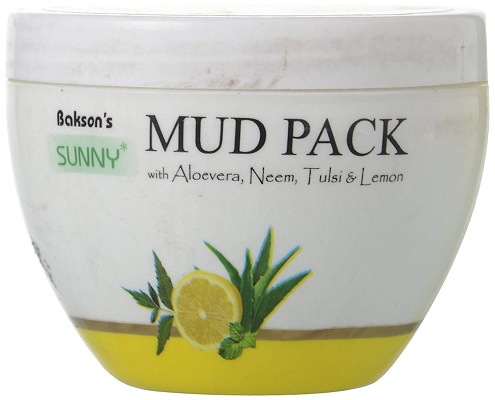 Bakson Sunny Mud Pack med Aloe vera, Neem, Tulsi og citron