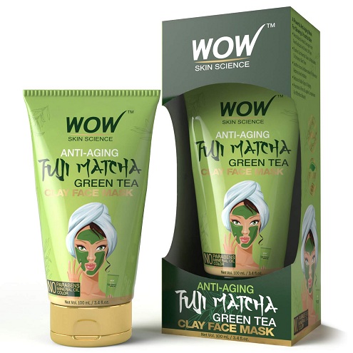 WOW Anti-Aging Fuji Matcha Green Tea Clay Face Mask