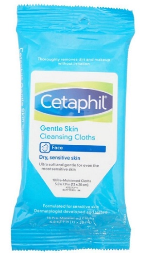 Cetaphil gyengéd bőrtisztító kendők