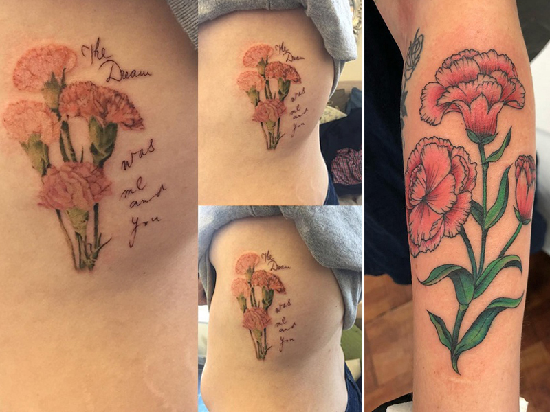 Nellike Flower Tattoo Design