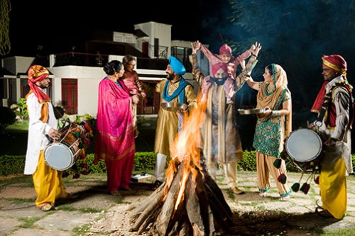 lohri fesztivál Punjabban