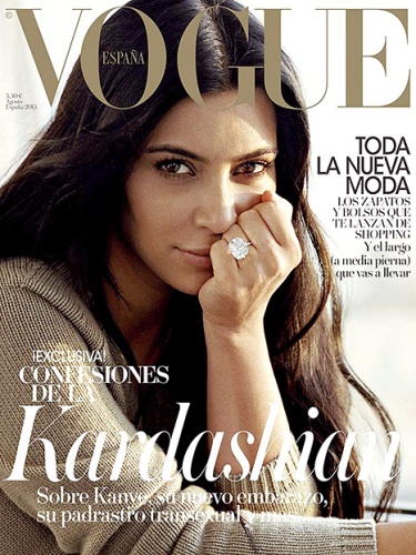 Kim Kardashian uden makeupblad