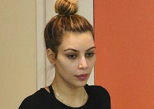 Kim Kardashian uden makeup