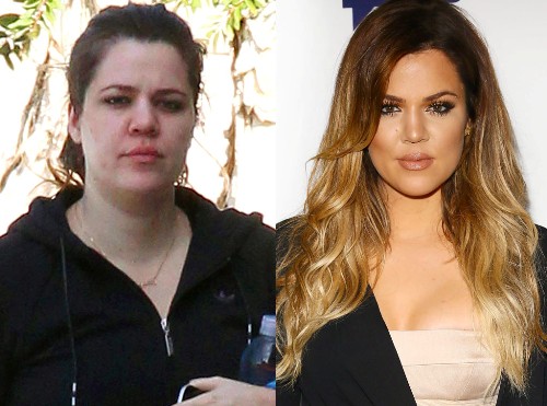 Khloe Kardashian uden makeup 1