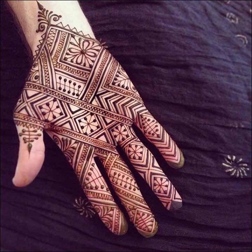 Afrikansk Mehendi -design