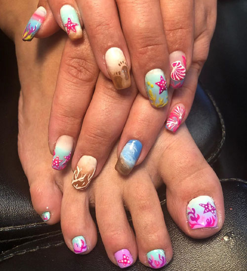 Summer Nail Art Designs Beach 1