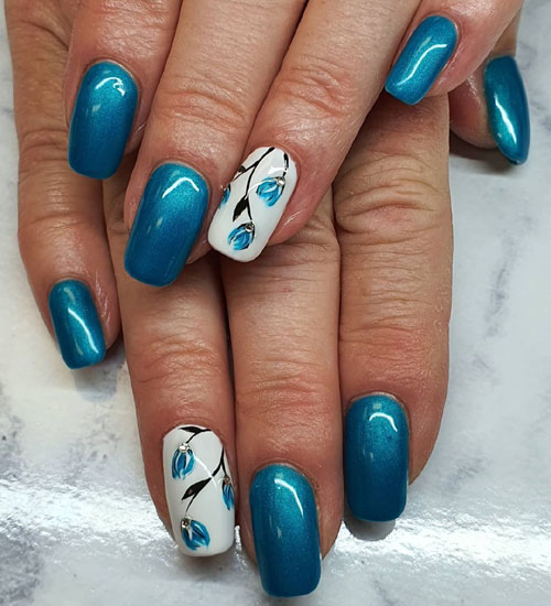 Sommer Nail Art Designs Blomst