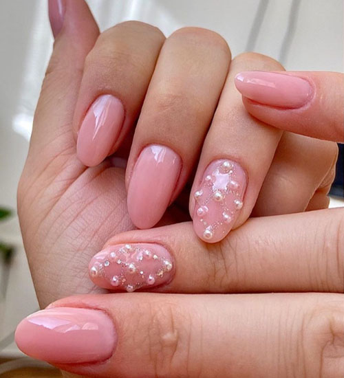 Nyári Nail Art Designs Pearls