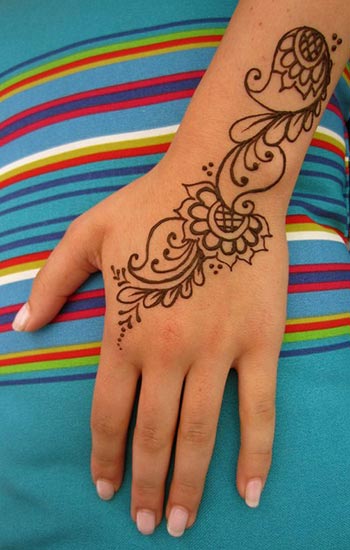 Enkle Mehndi -designs til unge