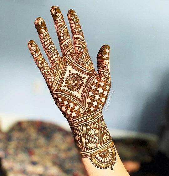 Szimmetrikus szépség művészet Henna Artist USA