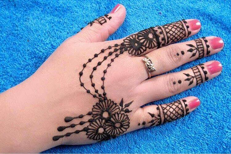 Ring Style Simple Mehandi Designs