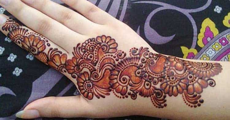 Két motívumú egyszerű Mehendi Design