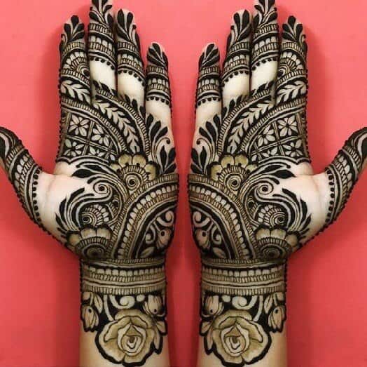 Tyrkisk inspireret simpelt Mehndi -design