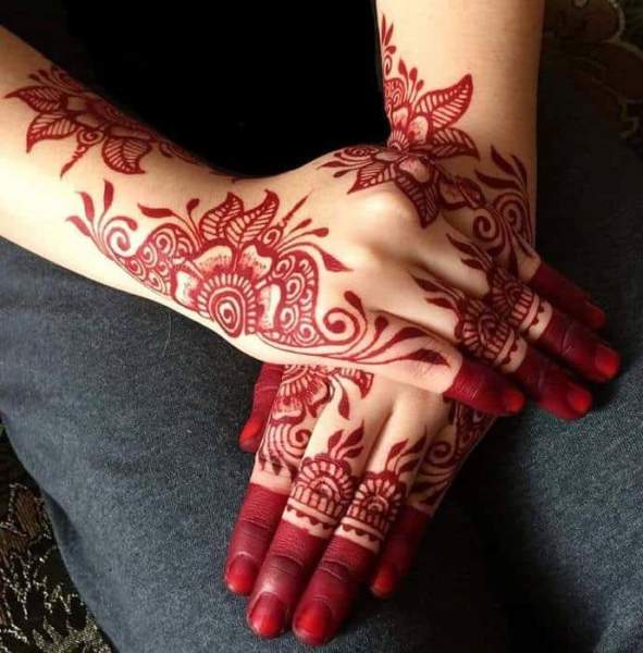 Aranyos Mehndi minták esküvőre