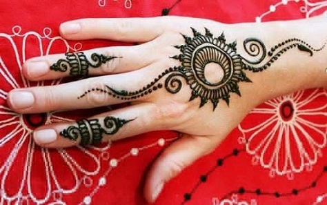 Rundt motiv let Mehndi