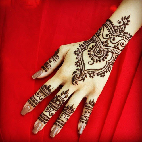 Let Mehendi -design