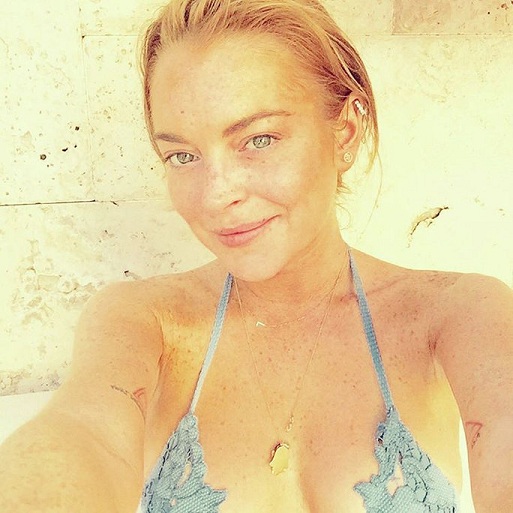 Lindsay Lohan Uden Makeup 1
