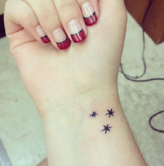 3 stjerner Harry Potter tatovering