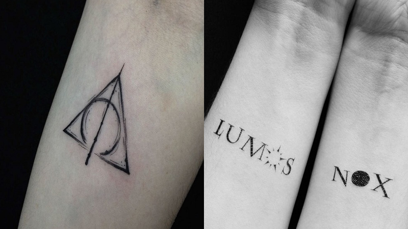 Harry Potter stave tatoveringer