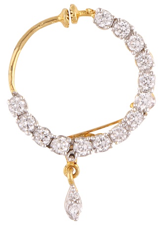 Diamant Big Nose Hoop Ring