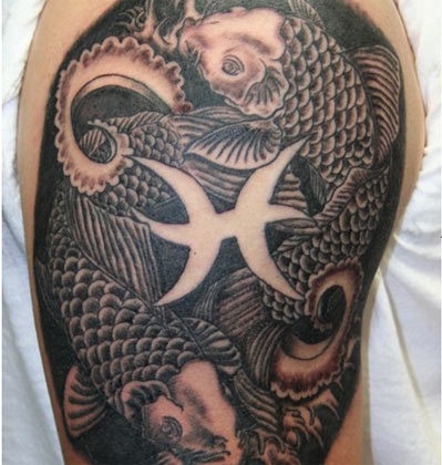 Koi Fiskene Symbol Tatovering