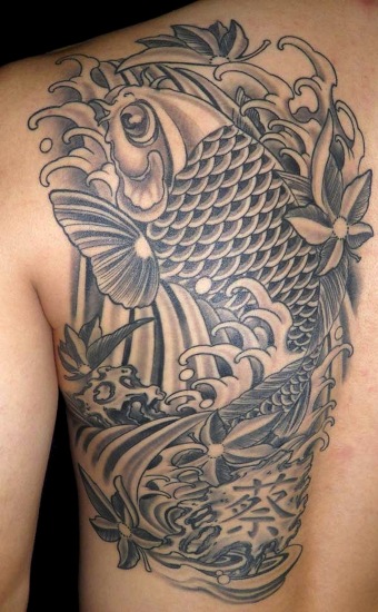 Művészi Koi Fish Tattoo Designs