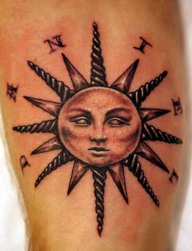 Solur tatovering