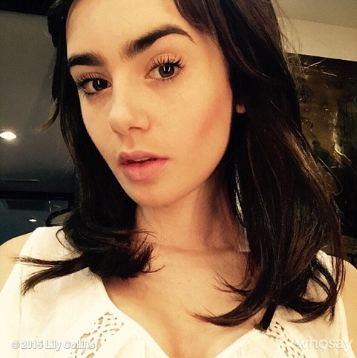 Lily Collins uden makeup 4