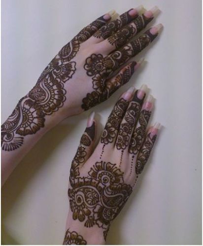 Menyasszonyi Mehndi Design kézre