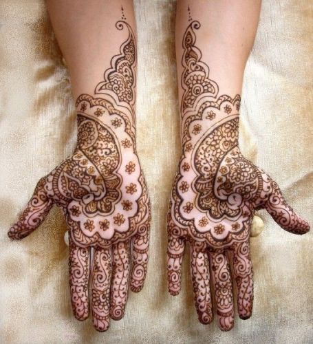 Simple Flower Mehndi Design til Hænder