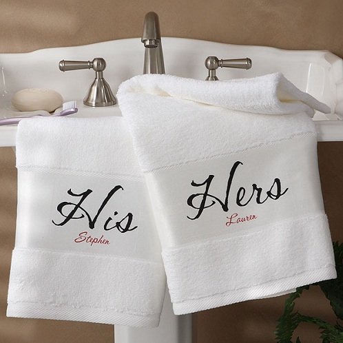 Hans & amp; Hendes navn par håndklædesæt