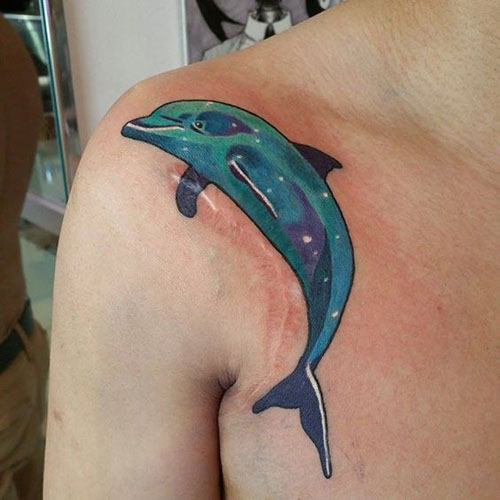 Delfin tetoválás minták 10