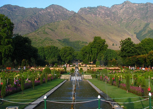 Turiststeder i Nishat Bagh Srinagar