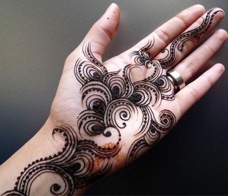 Peacock Feather Mehndi Design