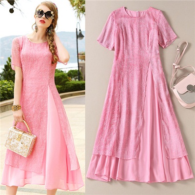 Pink Designer Frock