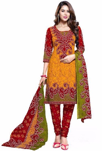 Bandhani Print Salwar Suit