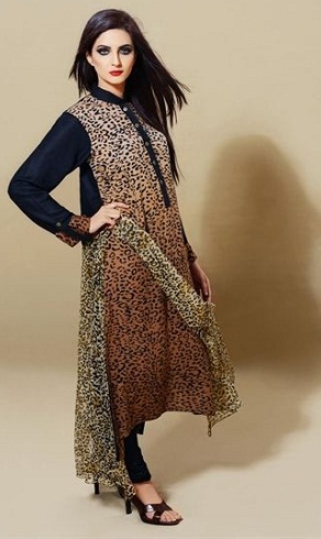 Állatnyomtatás Salwar Kameez