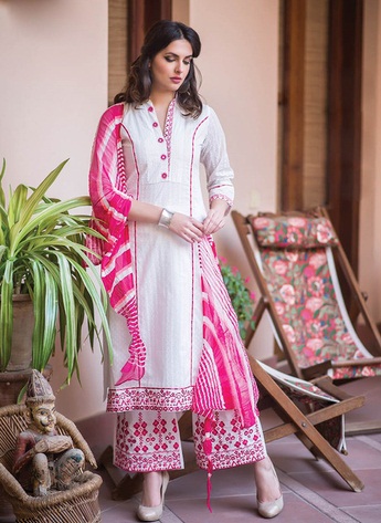 Eksklusivt Designer Print Salwar Suit