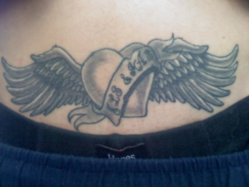 Heart On Wings Tattoo