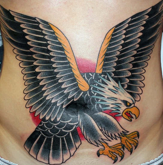 Eagle Belly Tattoo