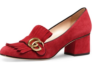 Fringes Red Pump Shoes