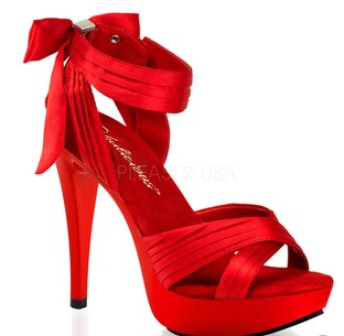 Criss Cross Hot Red Stiletto til kvinder