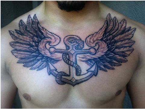 Anchor Wings Tattoo