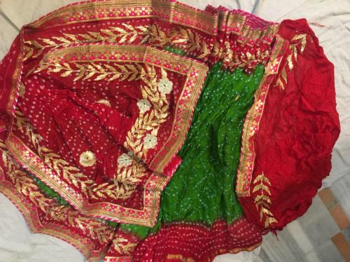 Bandhej Sarees a Gota Work -el