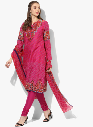 Pink Chanderi Kurta