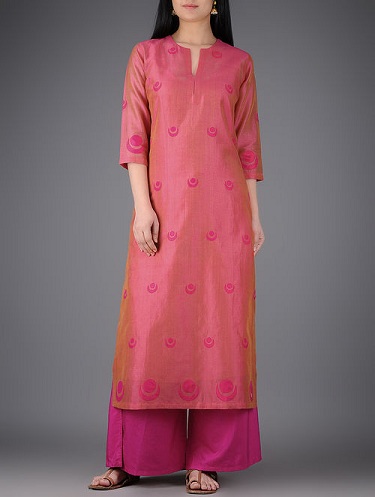 Pink Churidar Kurta