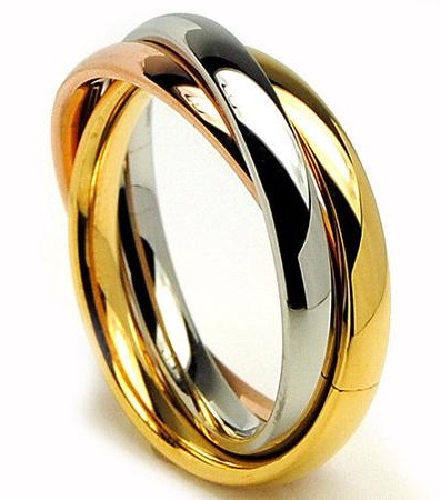 Guld sølv ring design